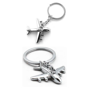 Airplane Metal Keychain