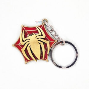 Spider Logo Metal Keychain