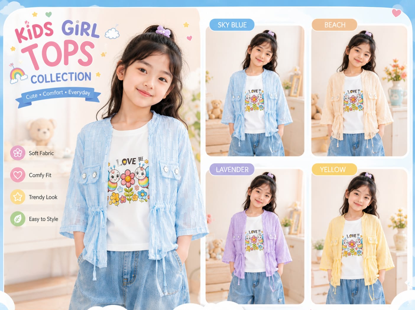 Overcoat model kids top